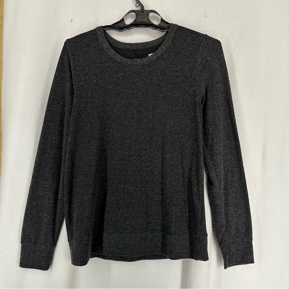 Chaser Cutout Long Sleeve Pullover‎ Shirt Womens Medium Grey